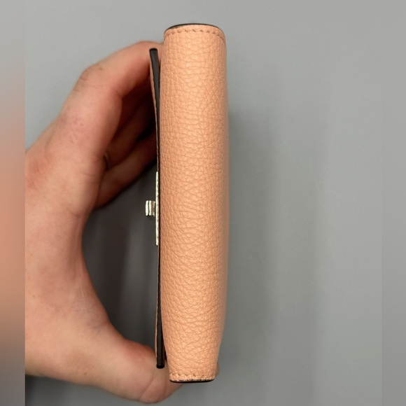 Fendi Peekaboo Leather Pink Bifold Wallet - Picture 13 of 16